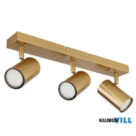   GLOBO 57911-3GO ROBBY Spotlámpa fém csiszolt arany színű 3xGU10