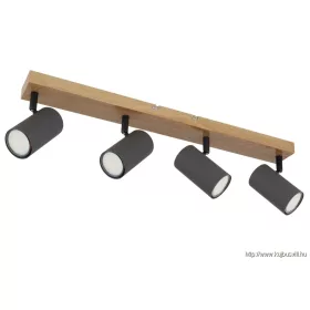   GLOBO 57911-4G ROBBY Spotlámpa fém grafit sötét, fém grafit, fém matt fekete, LxS