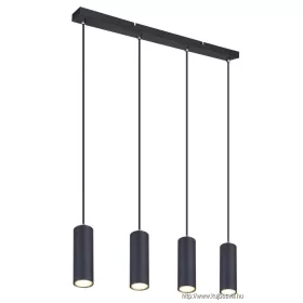   GLOBO 57911-4HB ROBBY Függesztőlámpa fém fekete matt, fém fekete matt, kábel PVC f