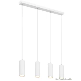   GLOBO 57911-4HW ROBBY Függesztett lámpa fém fehér, fém fehér, kábel PVC fehér, HxS