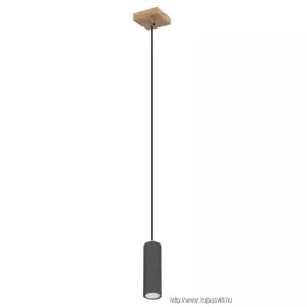   GLOBO 57911HG ROBBY Függesztett lámpa fém grafit sötét, fém grafit, fekete PVC k