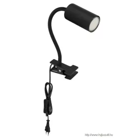   GLOBO 57911KB ROBBY Csiptetős spotlámpa fém fekete matt, műanyag fekete, fém fek