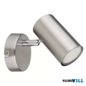   GLOBO 57914-1N ALLVI Spotlámpa fém nikkel matt, króm, SZxM: 80x100mm, Mélység: 12
