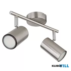   GLOBO 57914-2N ALLVI Spotlámpa fém nikkel matt, króm, HxSzxM: 250x100x135mm, 2x G