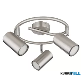  GLOBO 57914-3N ALLVI Spotlámpa fém nikkel matt, króm, ø: 250mm, M: 135mm, 3x GU10