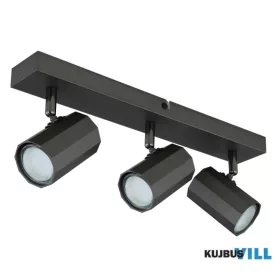 GLOBO 57918-3 JAMES Spotlámpa fém szürke matt, 3xGU10.