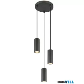   GLOBO 57918-3H JAMES Függeszték fém szürke matt, alumínium szürke matt, kábel PVC