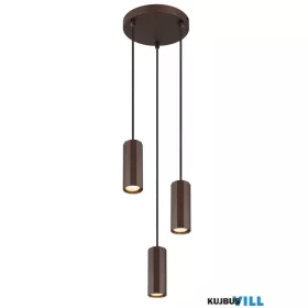   GLOBO 57919-3H JAMES Függeszték fém bronz matt, alumínium bronz matt, kábel PVC f