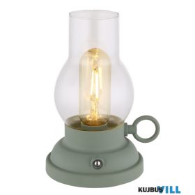   GLOBO 58016B PETRO Dekoratív lámpa, műanyag zöld matt, átlátszó üveg, műanyag b