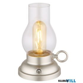   GLOBO 58016CH PETRO Dekoratív lámpa, műanyag pezsgő matt, átlátszó üveg, műanyag