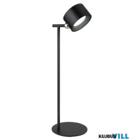   GLOBO 58436B JORJE Újratölthető asztali lámpa fém fekete matt,érintés be/ki, di