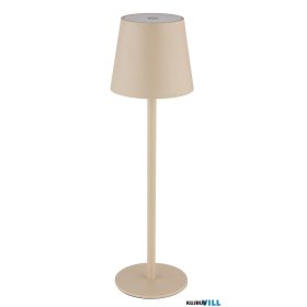   GLOBO 58438S VANNIE Újratölthető asztali lámpa fém/műanyag homok színű/fehér,káb