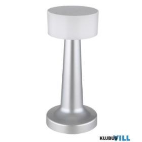   GLOBO 58447N ANGELIKA Újratölthető asztali lámpa műanyag nikkel/fehér, kábel PVC f