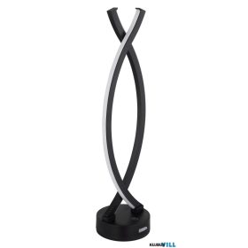   GLOBO 58457S HELA Újratölthető asztali lámpa műanyag fekete matt/fehér, kábel