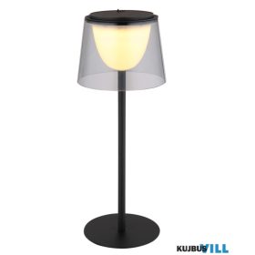   GLOBO 58462S MARIAM Asztali lámpa fém fekete, műanyag füstszínű/fekete matt, éri