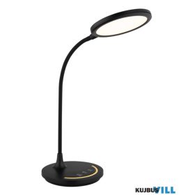   GLOBO 58483 KENNY Asztali lámpa, műanyag fekete/fehér, ABS fekete, érintéses b