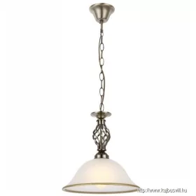   GLOBO 60208H ODIN Függeszték antik bronz,  üveg, ø: 300, H:1200, exkl. 1xE27 6