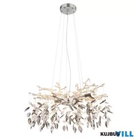   GLOBO 64133-8 DANNA Csillár fém krómozott, üvegkristályok füstszínű.8xG9