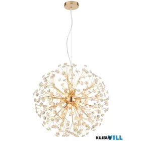   GLOBO 64135H2 KATRINA Csillár fém arany, átlátszó K9 kristályok, 9x G9