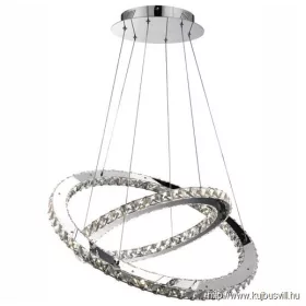   GLOBO 67032-60 MARILYN Függeszték,króm,K9 kristály ø: 640mm, H:1800mm, tartozék: 1x