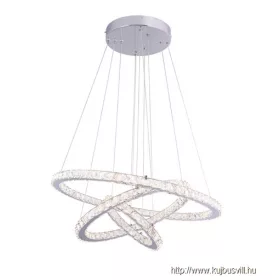   GLOBO 67037-76 MARILYN I Függeszték króm, K5 tisztaságú ólomkristályokkal. Karikák át