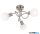 GLOBO 671603016X LOXY Mennyezeti lámpa fém matt nikkel, fehér üveg, M: 240mm, 3x E14 LED 14,5W 230V LED 14,5W 230V izzókkal