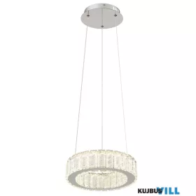   GLOBO 67162-30 MUCKY Függeszték  krómozott fém, K5 kristály dekor, króm gyűrű,  f