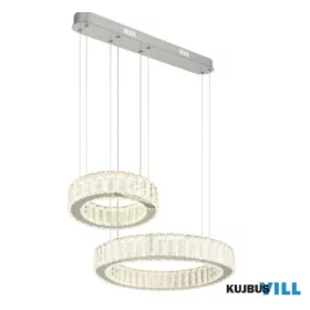   GLOBO 67162-80 MUCKY Függeszték  króm fém, K5 kristály dekor, króm gyűrű, fali ka