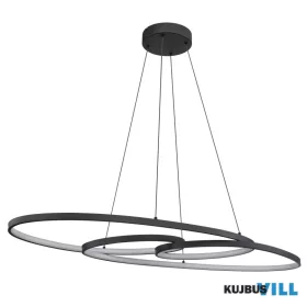   GLOBO 67177-40 SPIRA Függeszték fém fekete matt, alumínium fekete matt, műanyag o