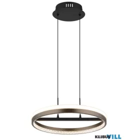   GLOBO 67179H DELLA Függőlámpa fém fekete, alumínium szürke, műanyag fehér/átlát