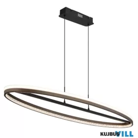   GLOBO 67179H1 DELLA Függőlámpa fém fekete, alumínium szürke, műanyag fehér/átlát