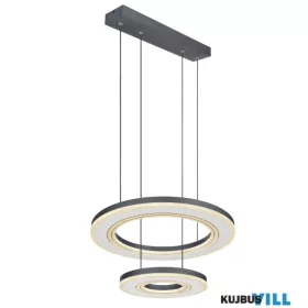   GLOBO 67191-50 BLASIUS Függeszték  fém fekete, fehér, akril fehér, szabályozható, s