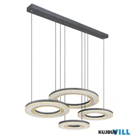   GLOBO 67191-80 BLASIUS Függeszték  fém fekete, fehér, akril fehér, szabályozható, s