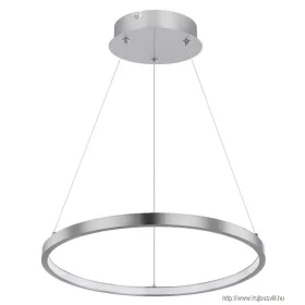   GLOBO 67192-19 RALPH Függeszték fém matt króm, akril fehér búrával. Ø:385mm, H:12