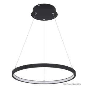   GLOBO 67192-19B RALPH Függeszték fém fekete váz, akril fehér búrával. Ø:385, H:120