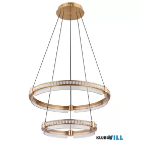   GLOBO 67196-78H BLONDIE Függeszték fém/alumínium arany, K5 kristály, akril átlátszó,