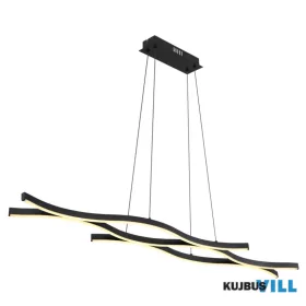   GLOBO 67206H GERONIMO Függeszték  fém fekete matt, műanyag fehér, alumínium fekete