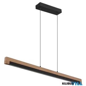   GLOBO 67849H STARLA Függeszték fém fekete matt, fa sötétbarna, alumínium fekete