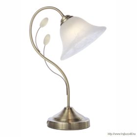   GLOBO 69007-1T POSADAS Asztali lámpa bronz,üveg, MxSzxH:270x190x420, 1xE27 60W 230V