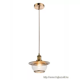   GLOBO 69030 NEVIS Függeszték, bronz , üveg, ø: 220, H:1200, exkl. 1xE27 60W 23