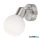 GLOBO 871601016X LOXY Fali spotlámpa fém nikkel matt, üveg fehér matt, mozgatható, forgatható, HxSzxM: 100x120x120mm, 1x E14 LED 5W 230V izzóval, 430lm kimenet,