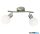 GLOBO 871602016X LOXY Fali lámpa, fém nikkel matt, üveg fehér matt, forgatható, HxSzxM: 90x250x210mm, 2x E14 LED 5W 230V izzókkal, 430lm kimenet, 3000K