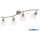 GLOBO 871604016X LOXY Mennyezeti lámpa, fém nikkel matt, üveg fehér matt, SzxM: 700x210mm, 4x E14 5W 230V izzókkal, 430lm kimenet, 3000K