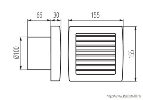 AOL 100B Csőventilátor standard - 70926