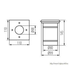 BERG DL-10L lámpa GU10 - 7173
