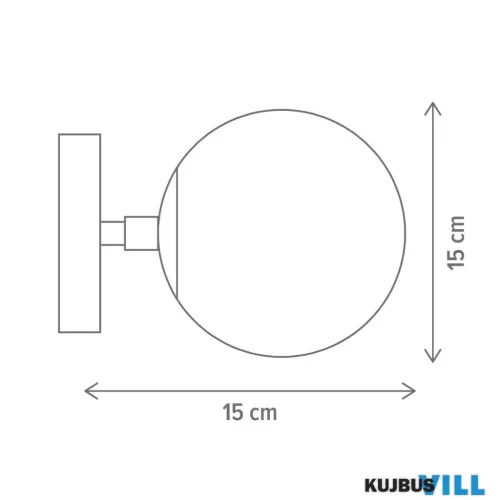 KLAUSEN KL101063 Fali lámpa, NURAY AP1 G, 1xE27, arany