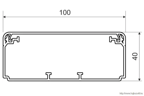EKD 100X40 HD Kábelcsatorna -2/8m