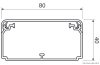 EKD 80X40 HD Kábelcsatorna -2/10m