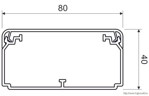 EKD 80X40 HD Kábelcsatorna -2/10m