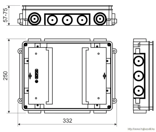 KUP 57 FB  Betondoboz -1db